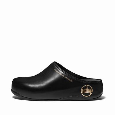 Fitflop Women's SHUV Limited Edition Leather Clogs - Black, GX3791856
